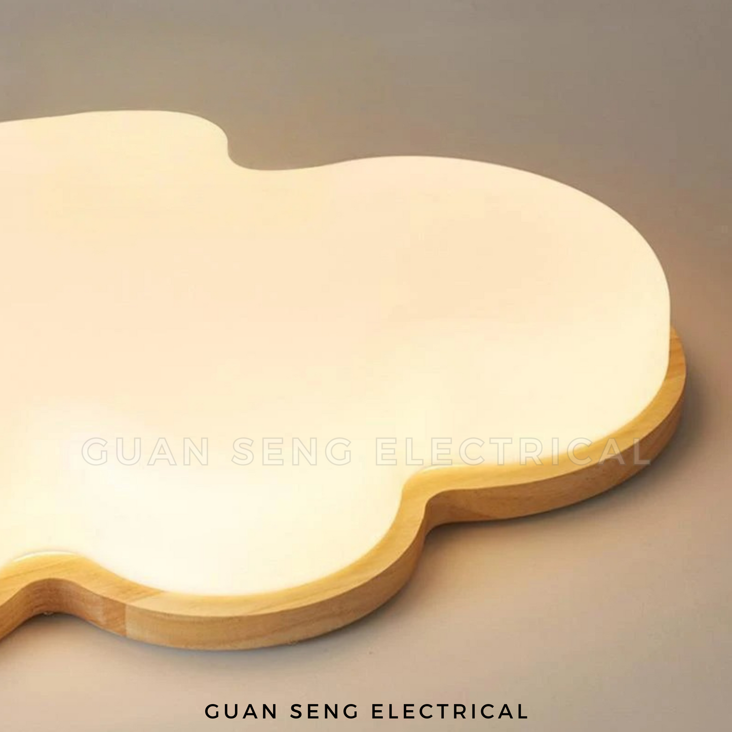 Cloud Wood LED Ceiling Light 36W 3Tone