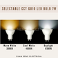 Selectable CCT GU10 LED Bulb 7W Warm White Cool White Daylight