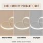 Luxe Infinity Pendant Light White Black Gold | Guan Seng Electrical