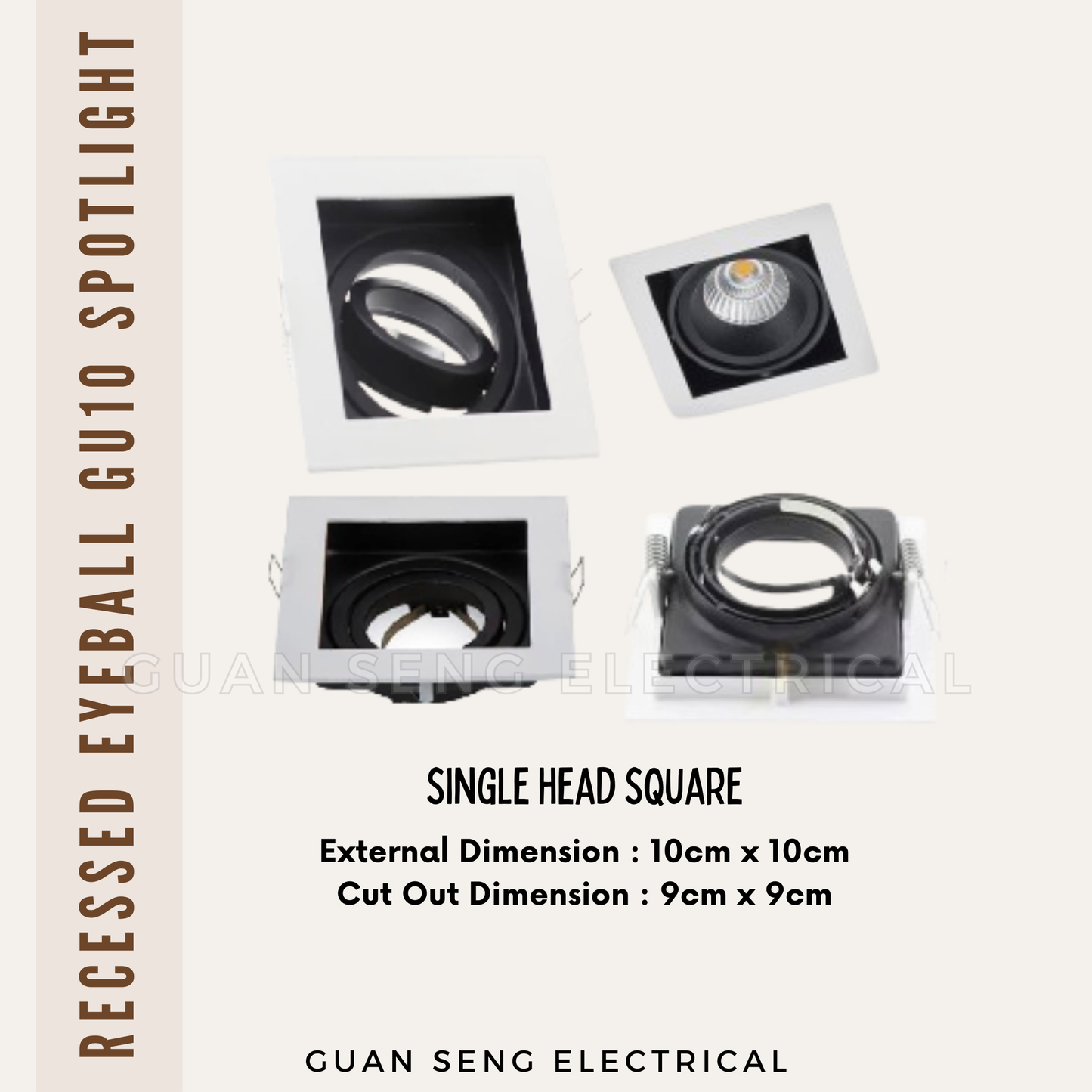 Recessed Eyeball GU10 Spotlight