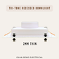 Tri-Tone Round Recessed Downlight 12W 18W Warm White Cool White Daylight