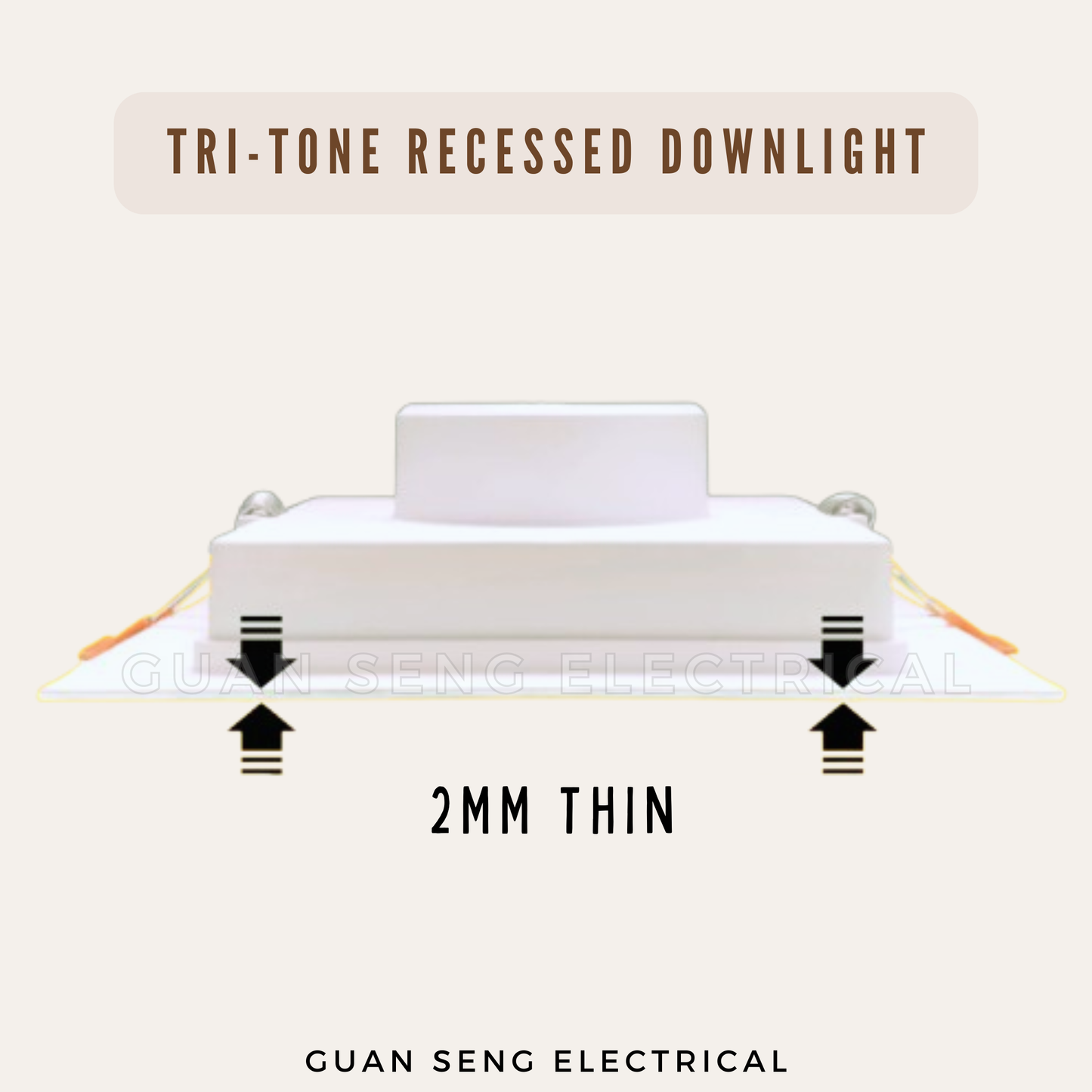 Tri-Tone Round Recessed Downlight 12W 18W Warm White Cool White Daylight