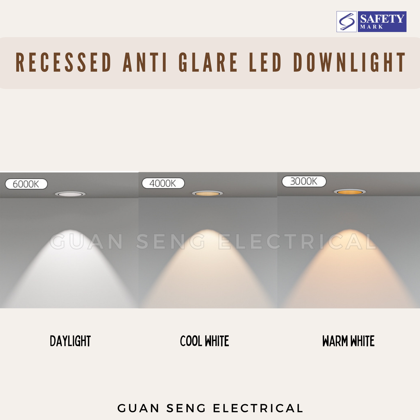 Recessed Anti Glare LED Spotlight Downlight 12W 15W
