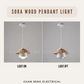 Sora Wood Pendant Light | Guan Seng Electrical