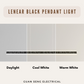 Linear Black Pendant Light 60W 3Tone Tri-tone with Remote Controller | Guan Seng Electrical