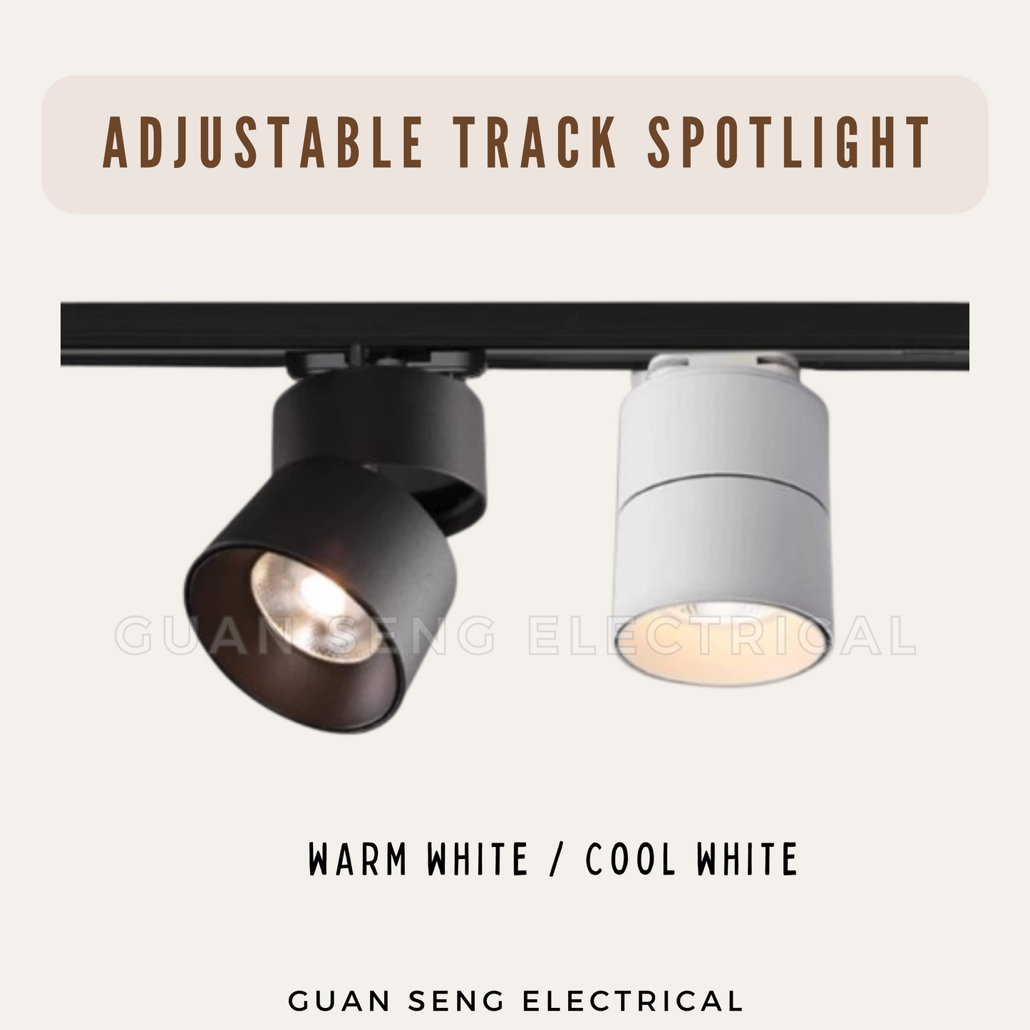 Adjustable LED Track Spotlight