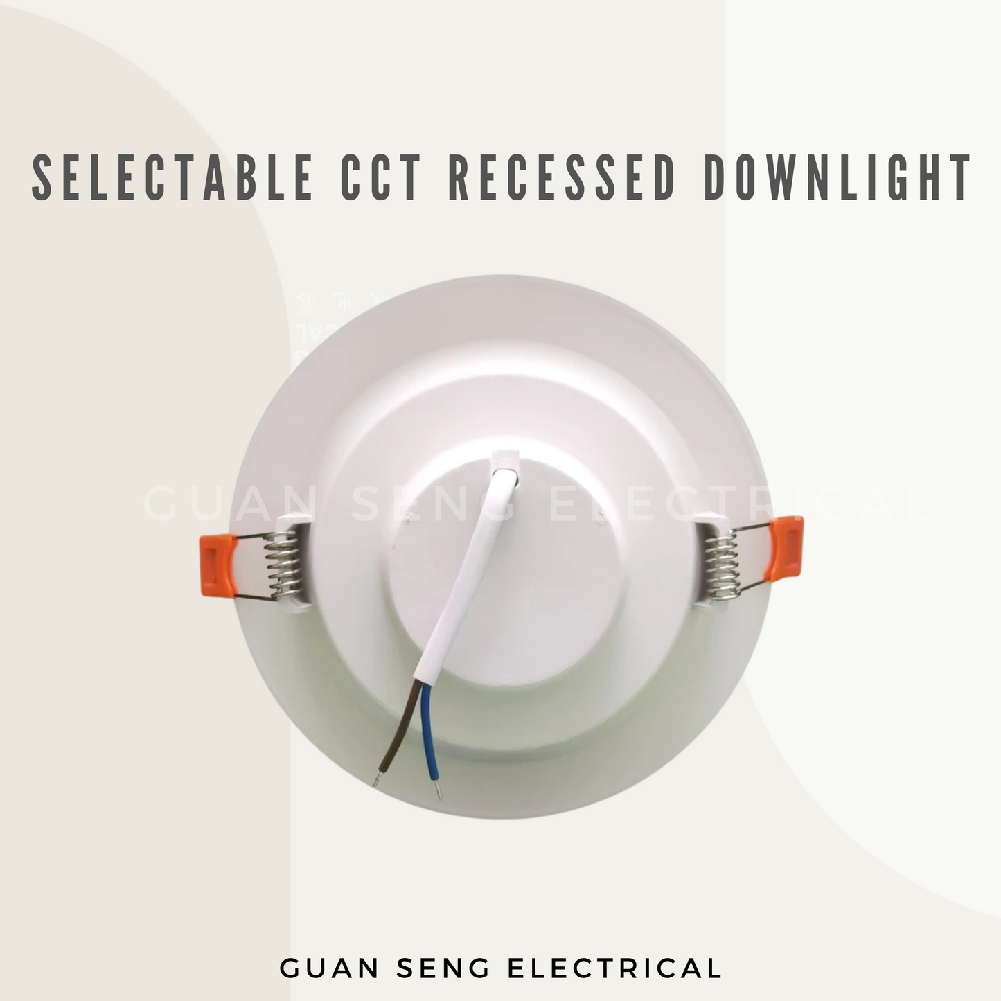 Selectable CCT Round Recessed Downlight 12W 18W