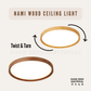 Nami Wood Ceiling Light Light Wood Dark Wood 24W 36W 48W