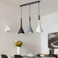 Slim Trio Pendant Light E27 Bulb