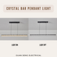 Crystal Bar Pendant Light 72W 3Tone Tri-tone | Guan Seng Electrical