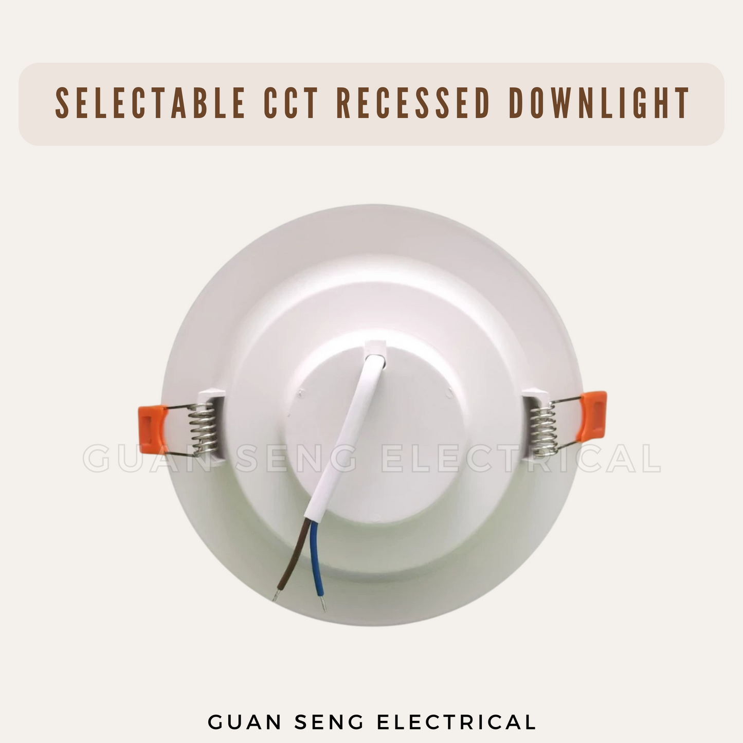 Selectable CCT Round Recessed Downlight 12W 18W