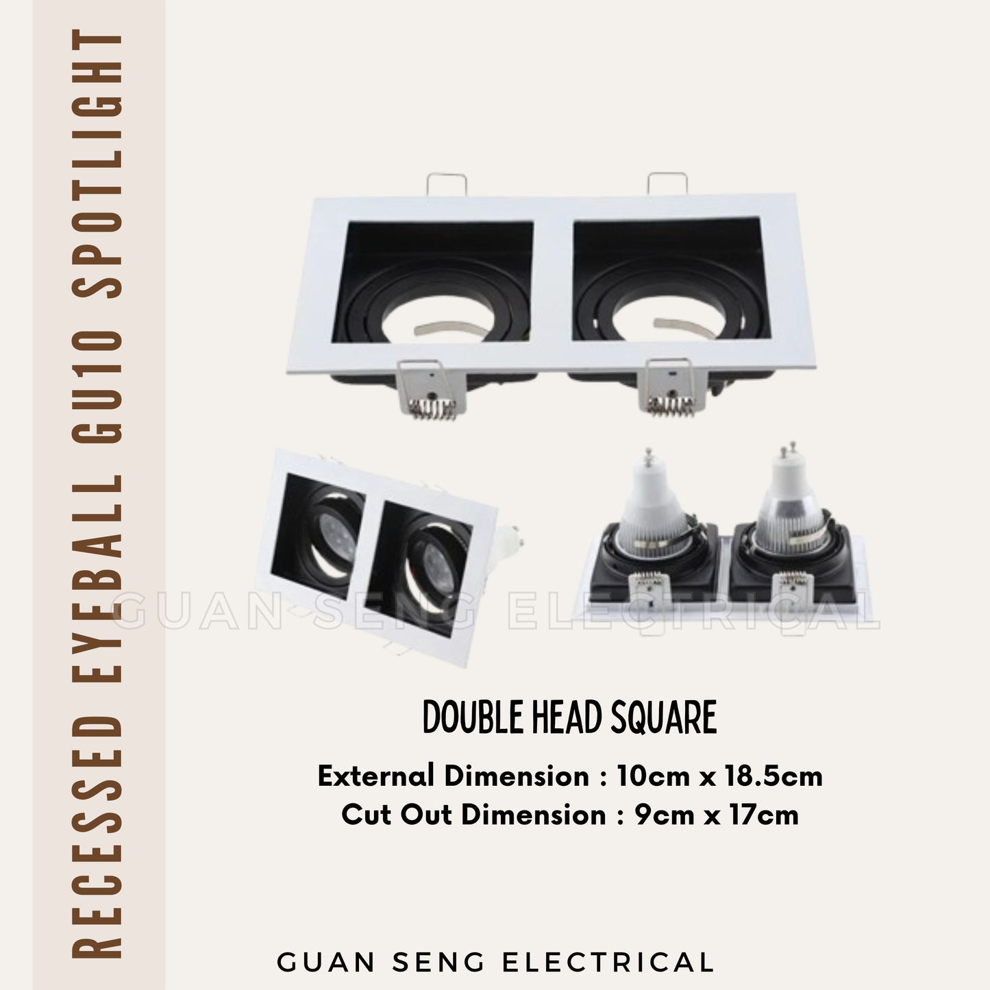 Recessed Eyeball GU10 Spotlight