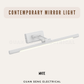 Contemporary Mirror Light 8W IP44 Black White Gold Silver