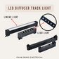 LED Diffuser Track Light 20W 24W 40W Black White | Guan Seng Electrical