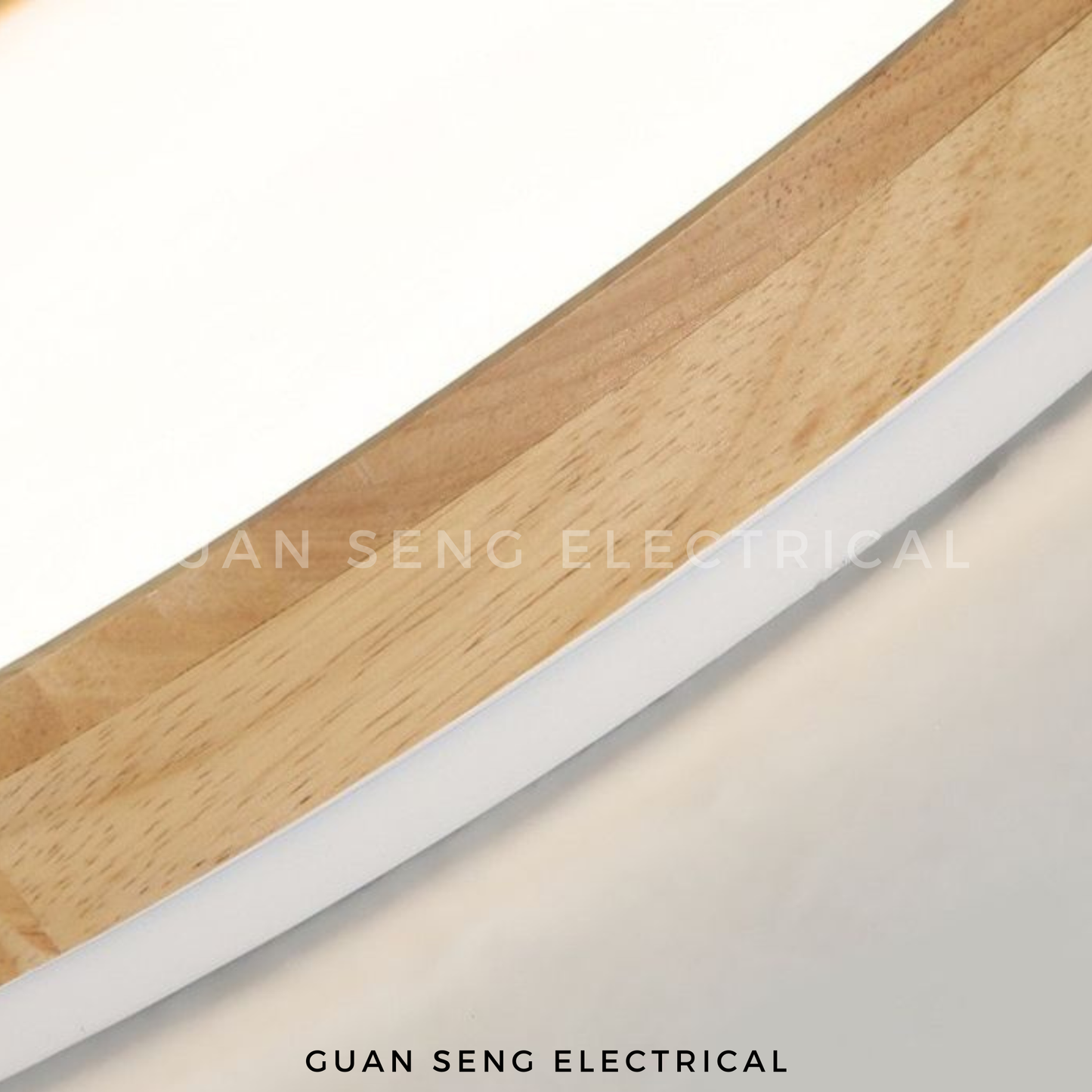 Mozu Real Wood Ceiling Light 36W 40W 48W – Daylight 3 Tone | Guan Seng Electrical Singapore