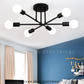 Elegant Black LED Chandelier Ceiling Light