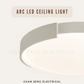 Arc LED Ceiling Light 40cm 50cm Black White