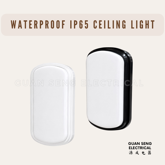 LED IP65 Waterproof Ceiling Light Daylight 6500K 24W | Guan Seng Electrical