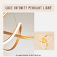 Luxe Infinity Pendant Light White Black Gold | Guan Seng Electrical