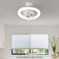 E27 Base Ceiling Light with Fan Remote Controller Dimmable 3 Speed 360 Rotation