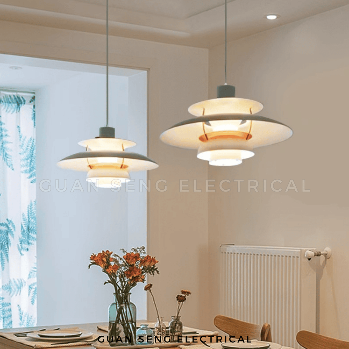 Classic Tier Pendant Light E27 Bulb