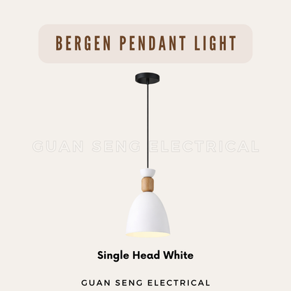 Bergen Pendant Light E27 Bulb Single Head 3 Heads