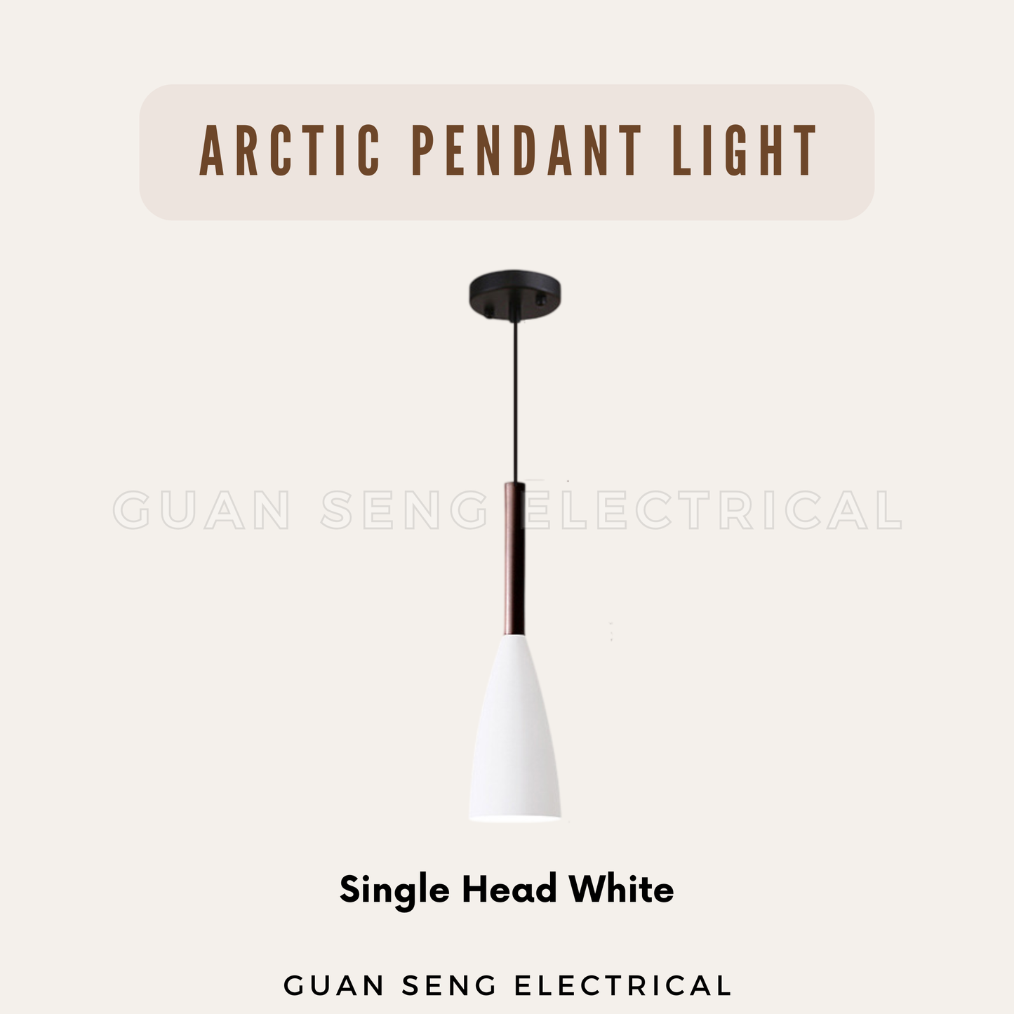 Arctic Pendant Light E27 Bulb Single Head 3 Heads
