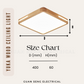 Yuka Real Wood LED Ceiling Light 36W 40W 48W – Daylight 3 Tone | Guan Seng Electrical Singapore