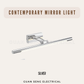 Contemporary Mirror Light 8W IP44 Black White Gold Silver