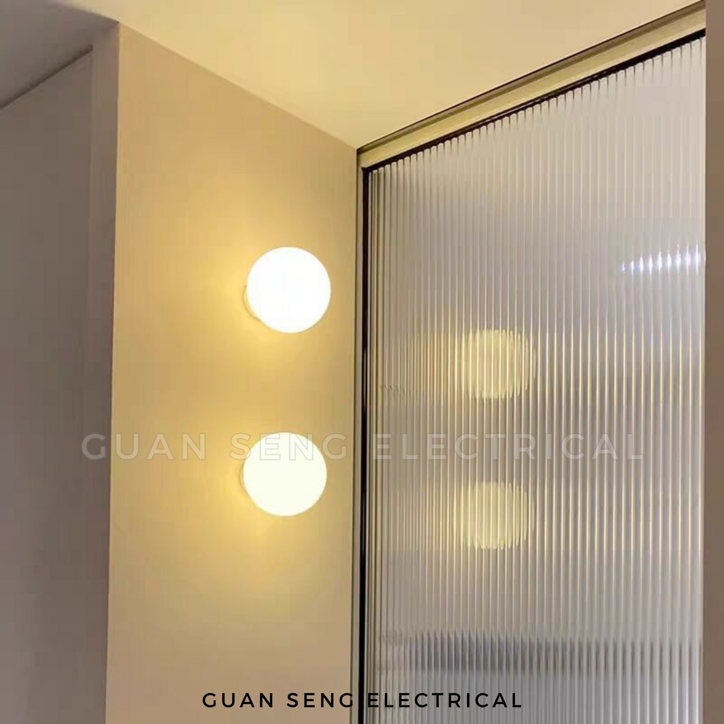 Modern Spherical Glass Wall Lamp