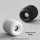 Sleek Curved Surface Mounted Spotlight 12W Daylight Warm White Cool White Tri Tone