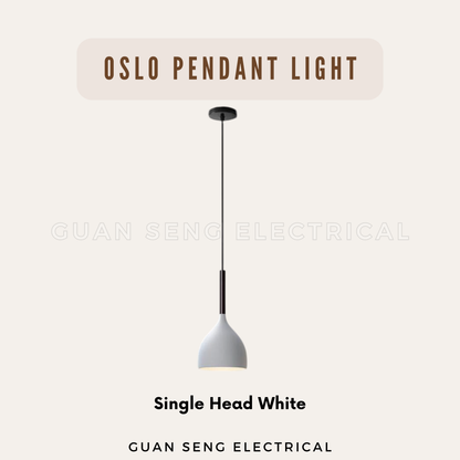Oslo Pendant Light E27 Bulb Single Head 3 Heads