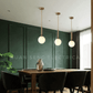 Frosted Glass Globe Pendant Light Gold E27 | Guan Seng Electrical