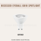 Recessed Eyeball GU10 Spotlight