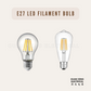 E27 LED Filament Lightbulb 8W A60 ST64