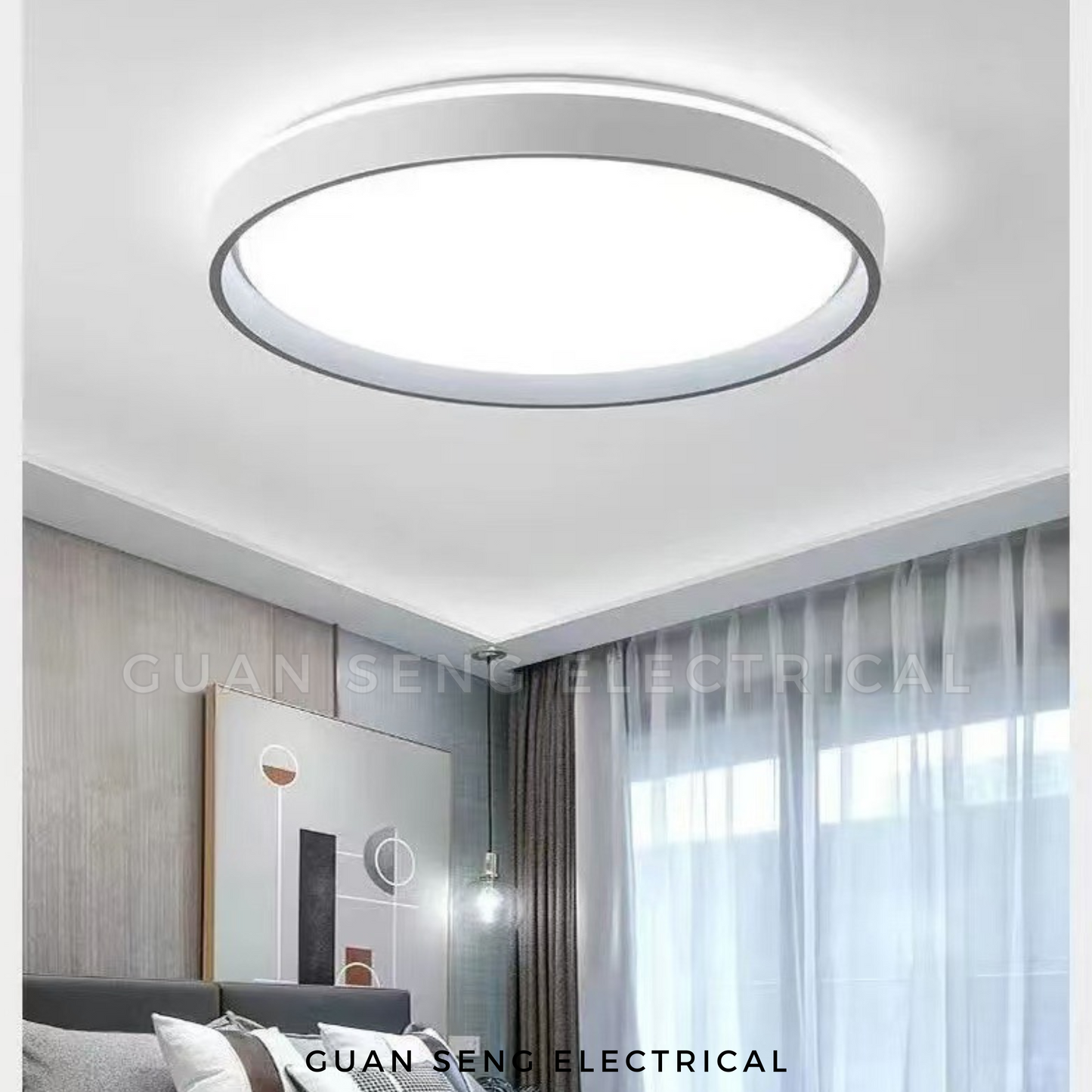 White Dual-Tone Ceiling Light