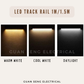 LED Diffuser Track Light 20W 24W 40W Black White | Guan Seng Electrical