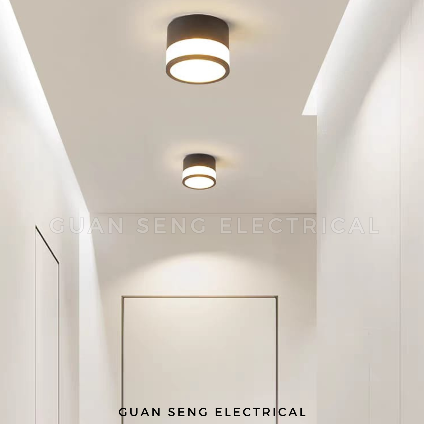 Enso 12W LED Surface Downlight Black White Daylight Warm White Cool White 3Tone TriTone