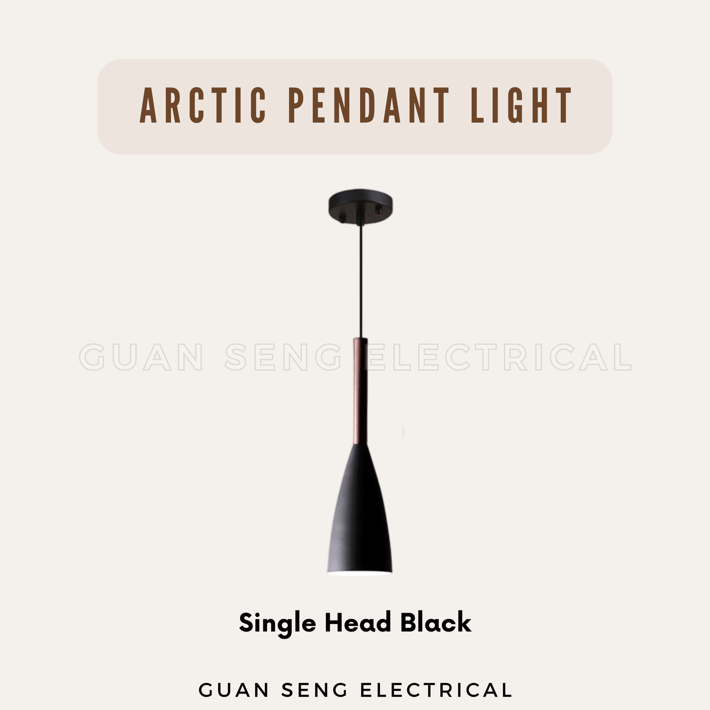 Arctic Pendant Light E27 Bulb Single Head 3 Heads