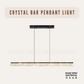 Crystal Bar Pendant Light 72W 3Tone Tri-tone | Guan Seng Electrical