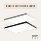 Nordic Black White Rectangle Ceiling Light