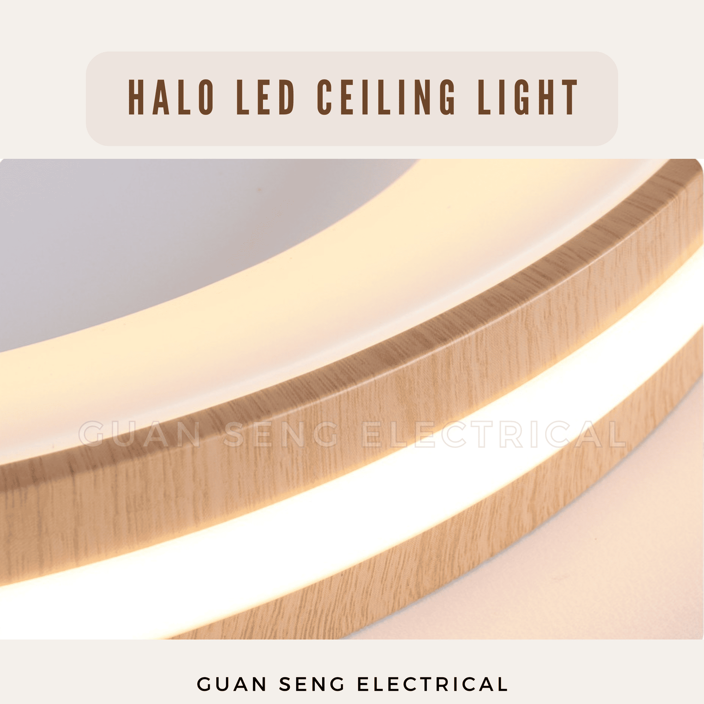 Nordic Halo LED Ceiling Light 80W 3Tone