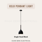Oslo Pendant Light E27 Bulb Single Head 3 Heads