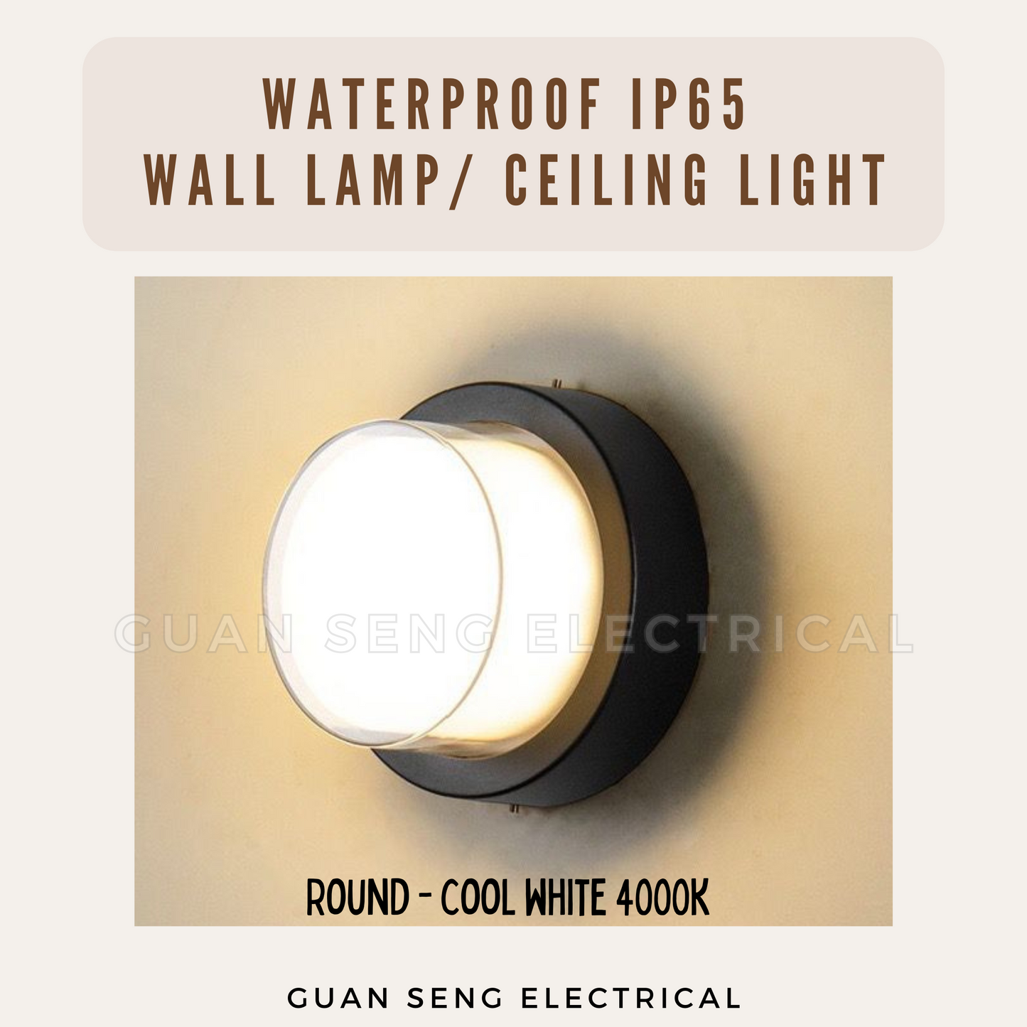 LED Waterproof Wall Lamp Ceiling Light IP65 3Tone 15W 20W Indoor Outdoor
