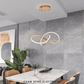 Luxe Infinity Pendant Light White Black Gold | Guan Seng Electrical