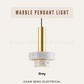 Marble Pendant Light GU10 Bulb