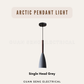 Arctic Pendant Light E27 Bulb Single Head 3 Heads