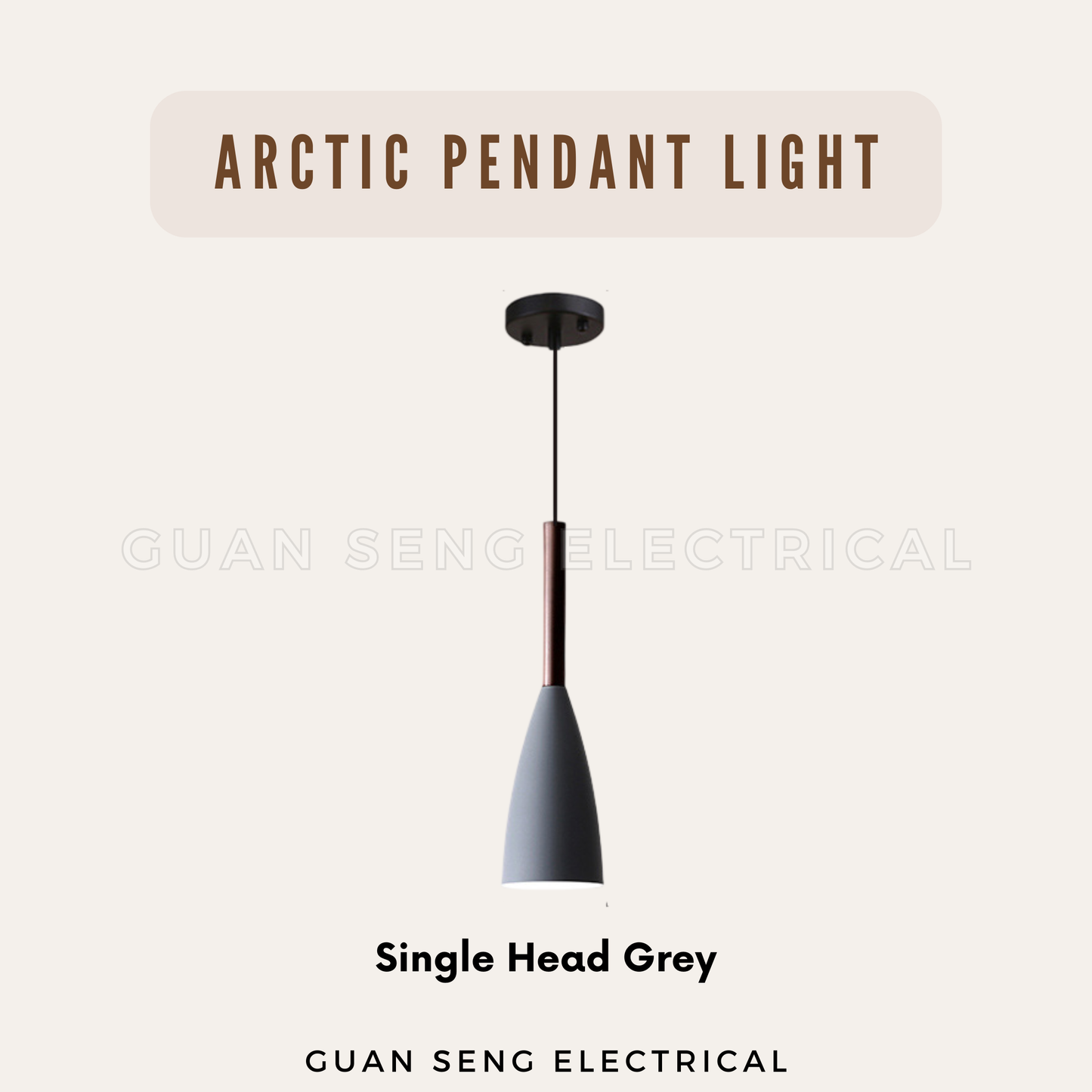 Arctic Pendant Light E27 Bulb Single Head 3 Heads