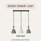 Bergen Pendant Light E27 Bulb Single Head 3 Heads