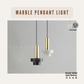 Marble Pendant Light GU10 Bulb
